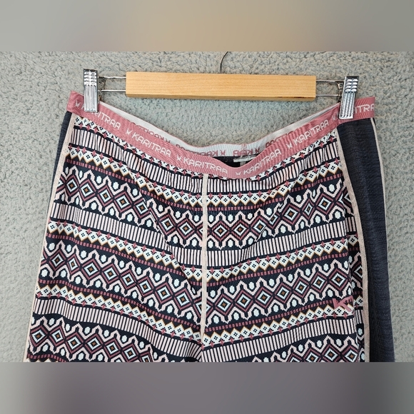 Kari Traa Womens Lune Pant See Measurements For Sz Base Layering Pink & Black - Picture 3 of 12